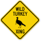 Wild Turkey Xing Crossing Sign