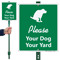 Please Your Dog Your Yard LawnBoss Sign