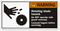 Rotating Blade Hazard Lockout/Tagout Before Servicing Label