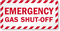 Emergency Gas Shut-Off Label