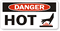 Hot Danger Label