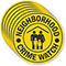 Neighborhood Crime Watch Label (with Graphic)