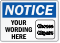 Custom OSHA Notice, Add Clipart And Message Label