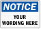 Customizable OSHA Notice Add Your Text Label