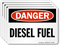 Diesel Fuel OSHA Danger Label