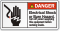 Electrical Shock Or Burn Hazard ANSI Label