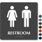 Restroom Men Women Sign