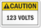 Custom ANSI Caution Sign