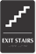 Braille Exit Stairs Sign