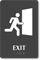 Exit TactileTouch Braille Sign