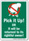 Pick It Up Or It Will Be Returned Funny Dog Poop Sign