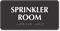 Sprinkler Room TactileTouch™ Sign with Braille