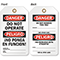 Do Not Operate Two-Sided Bilingual OSHA Safety Tag