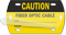 Caution Fiber Optic Cable