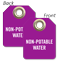 Non-Potable Water Mini Valve Tag