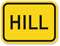 Hill (For Bike Trails) - Road Warning Sign