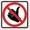 Hitch Hiking Prohibition (Symbol) Traffic Sign 