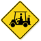 Golf Cart Symbol - Traffic Sign