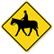 Horse Symbol - Traffic Sign