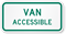 Van Accessible Road Traffic Sign