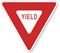 Yield Traffic Regulatory Sign